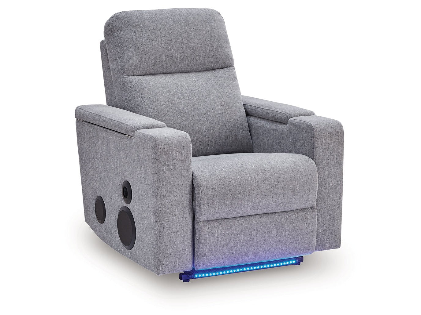 Pineland Pewter Glider PWR REC w/Audio System