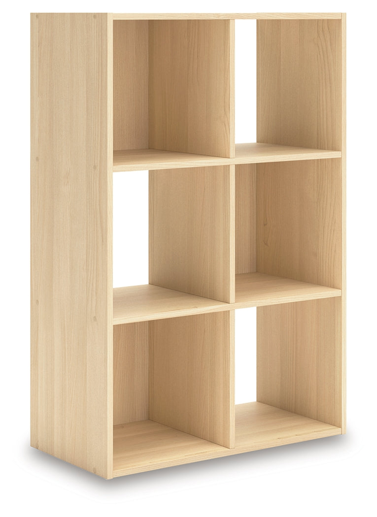 Piperton Tan Six Cube Organizer