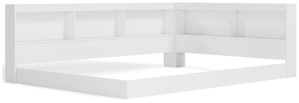 Piperton White Full Bookcase Storage Youth Bed