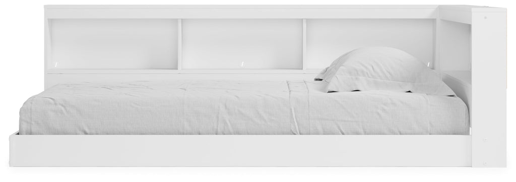 Piperton White Twin Bookcase Storage Youth Bed