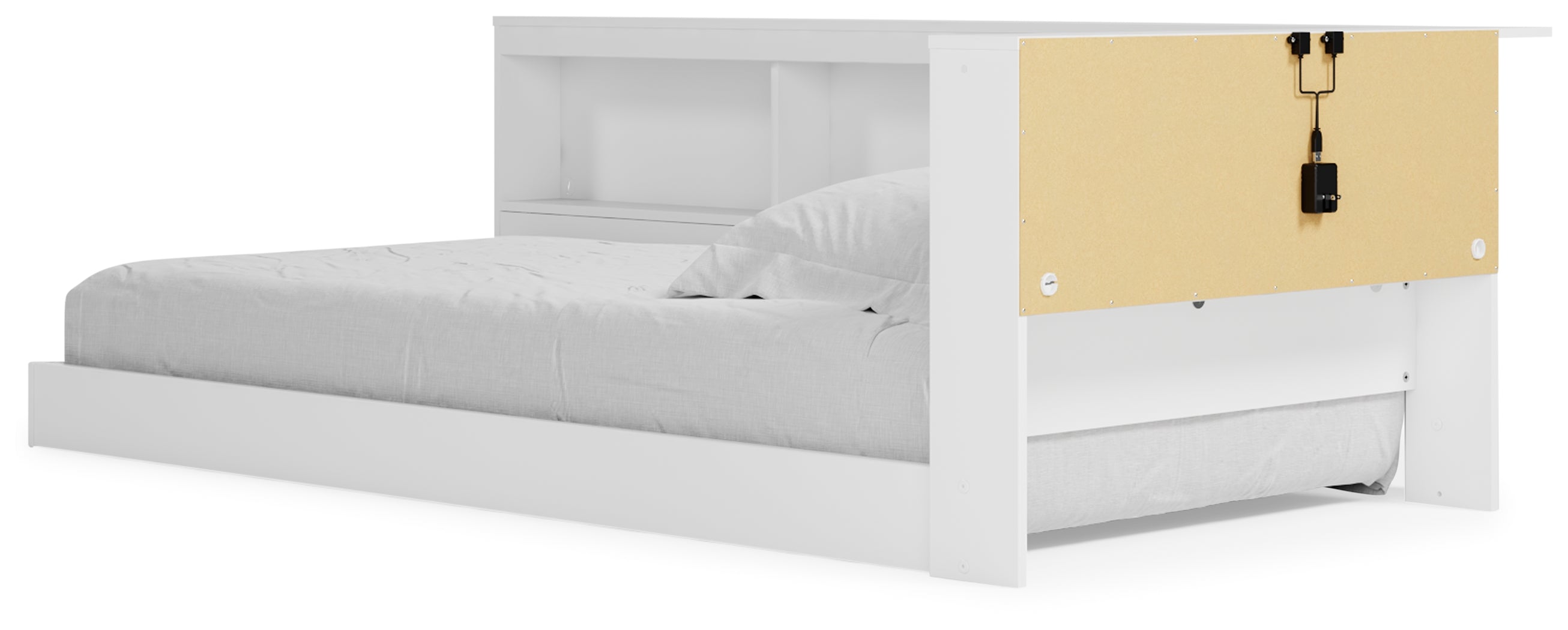 Piperton White Twin Bookcase Storage Youth Bed