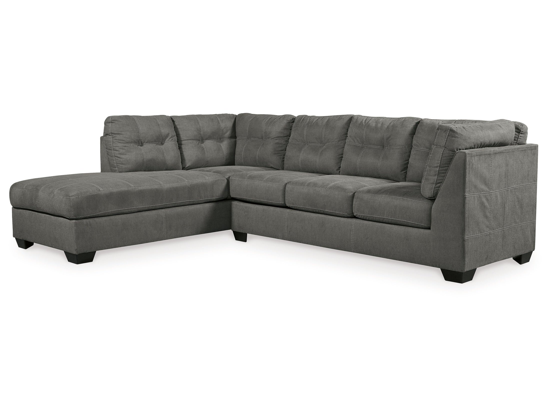 Pitkin Slate 2-Piece Sectional with Chaise