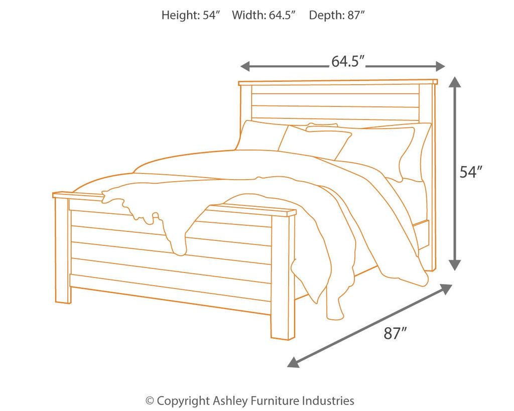 Porter Rustic Brown California King Panel Bed