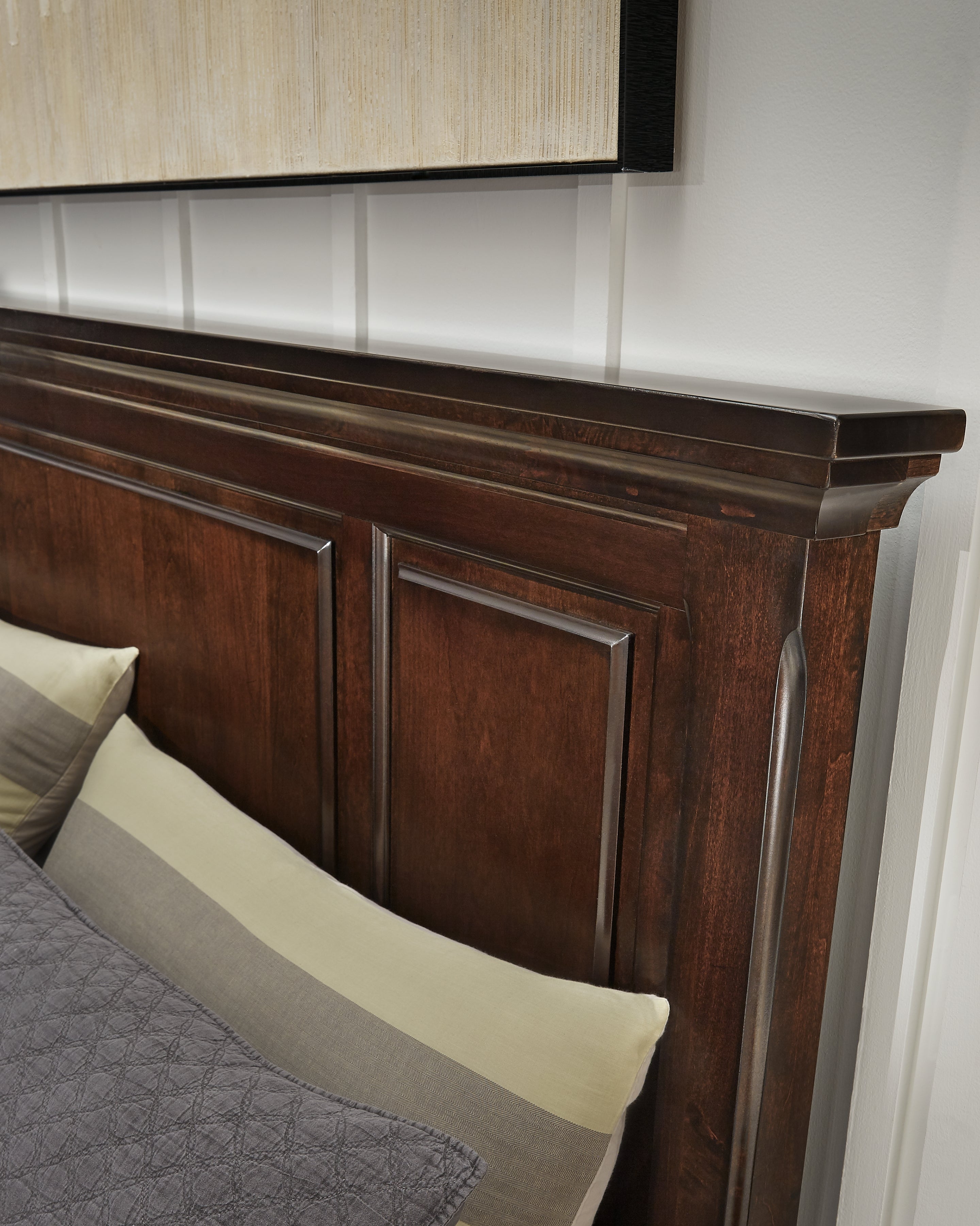 Porter Rustic Brown California King Panel Storage Bed