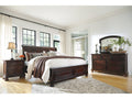 Porter Rustic California King Sleigh Bedroom Set, Brown