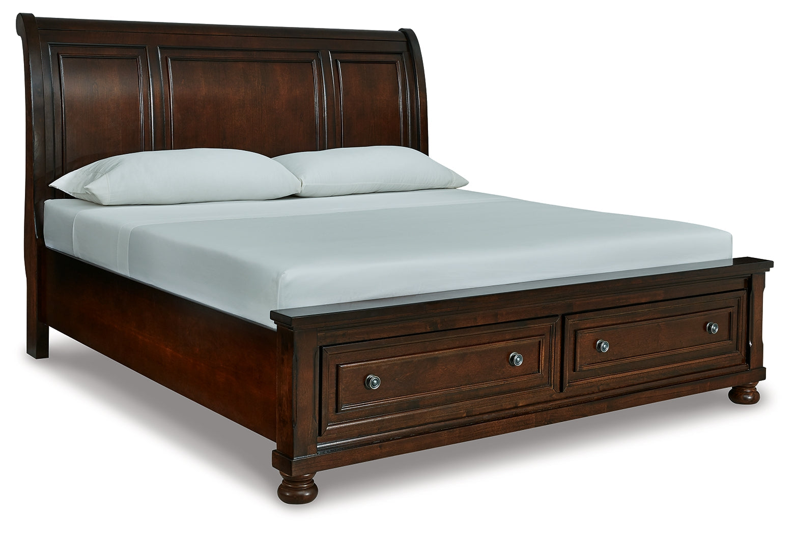 Porter Rustic California King Sleigh Bedroom Set, Brown