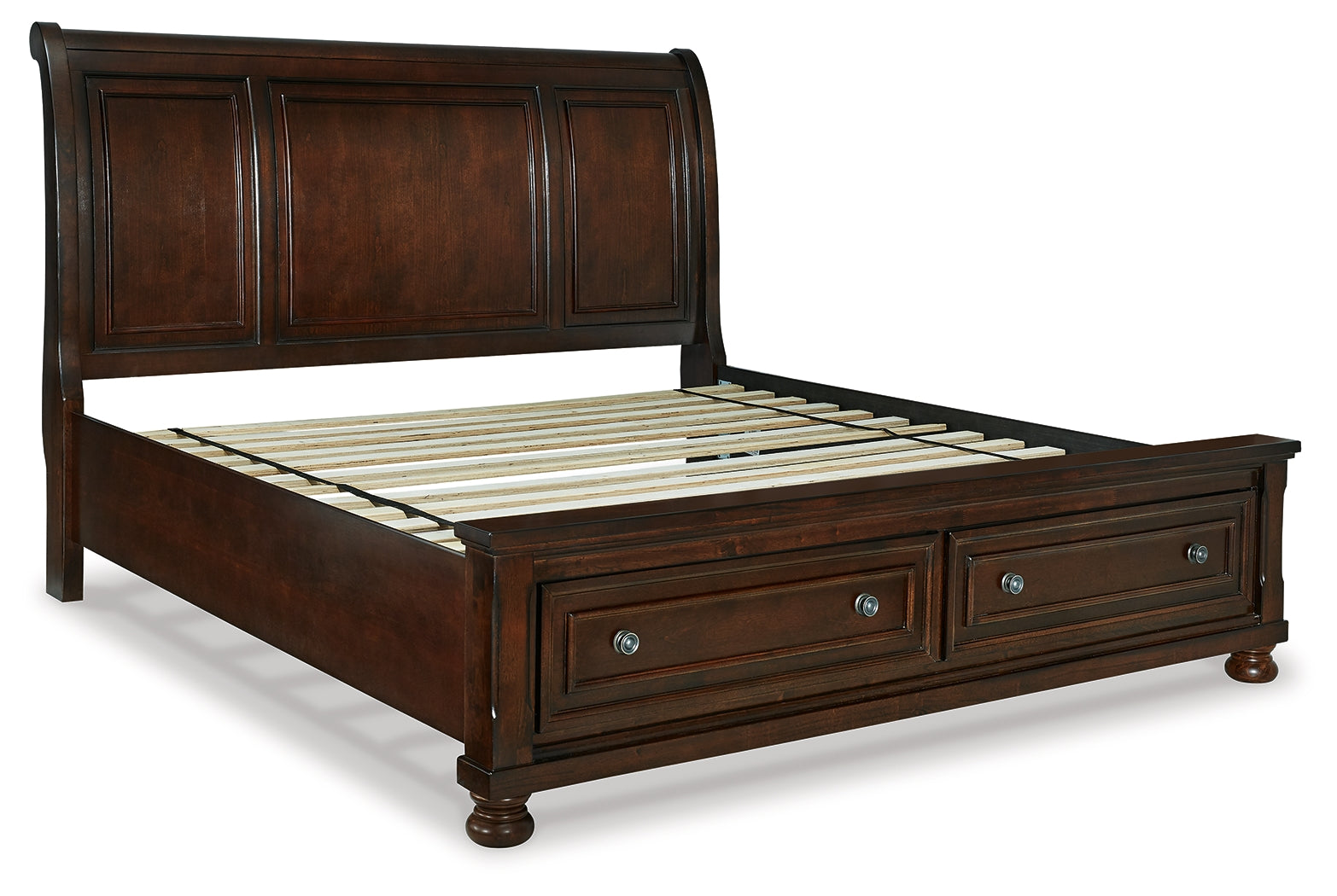 Porter Rustic California King Sleigh Bedroom Set, Brown