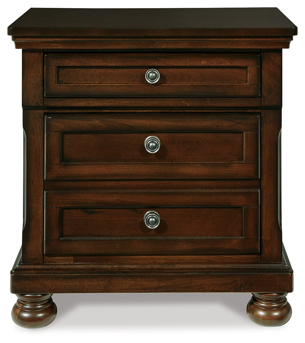 Porter Rustic California King Sleigh Bedroom Set, Brown