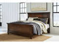 Porter Rustic Brown King Panel Bed