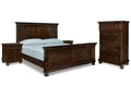 Porter Rustic King Panel Bedroom Set, Brown