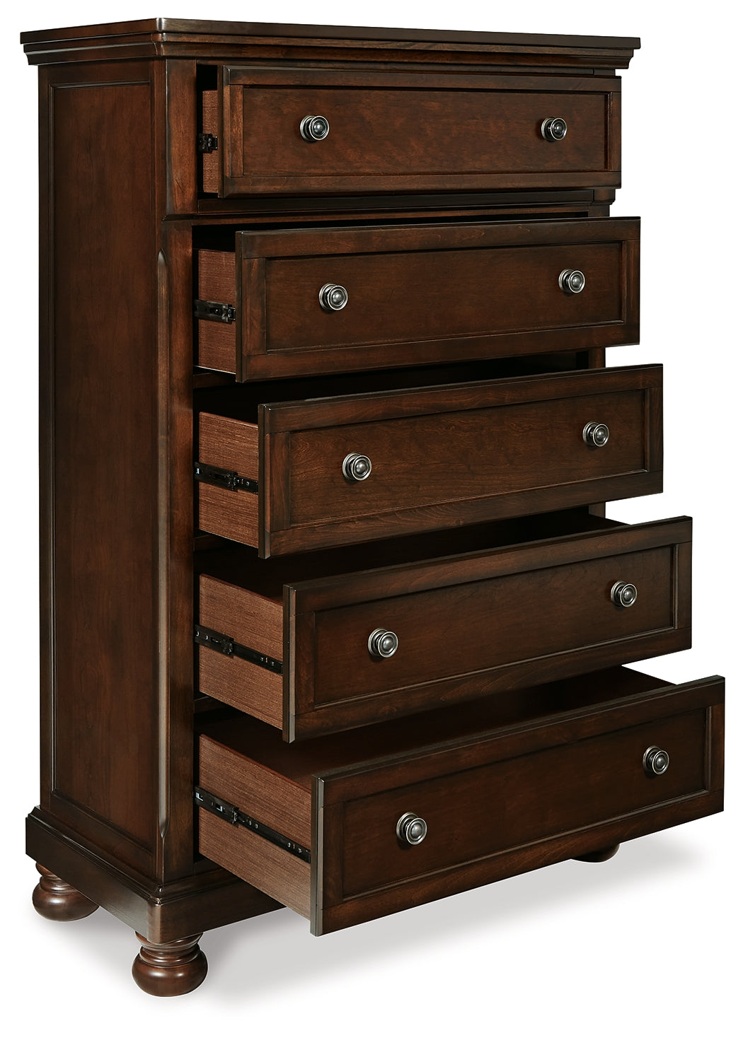 Porter Rustic King Panel Bedroom Set, Brown