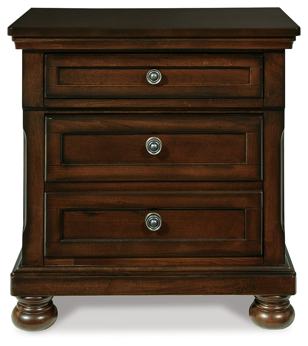 Porter Rustic King Panel Bedroom Set, Brown
