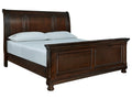 Porter Rustic Brown King Sleigh Bed