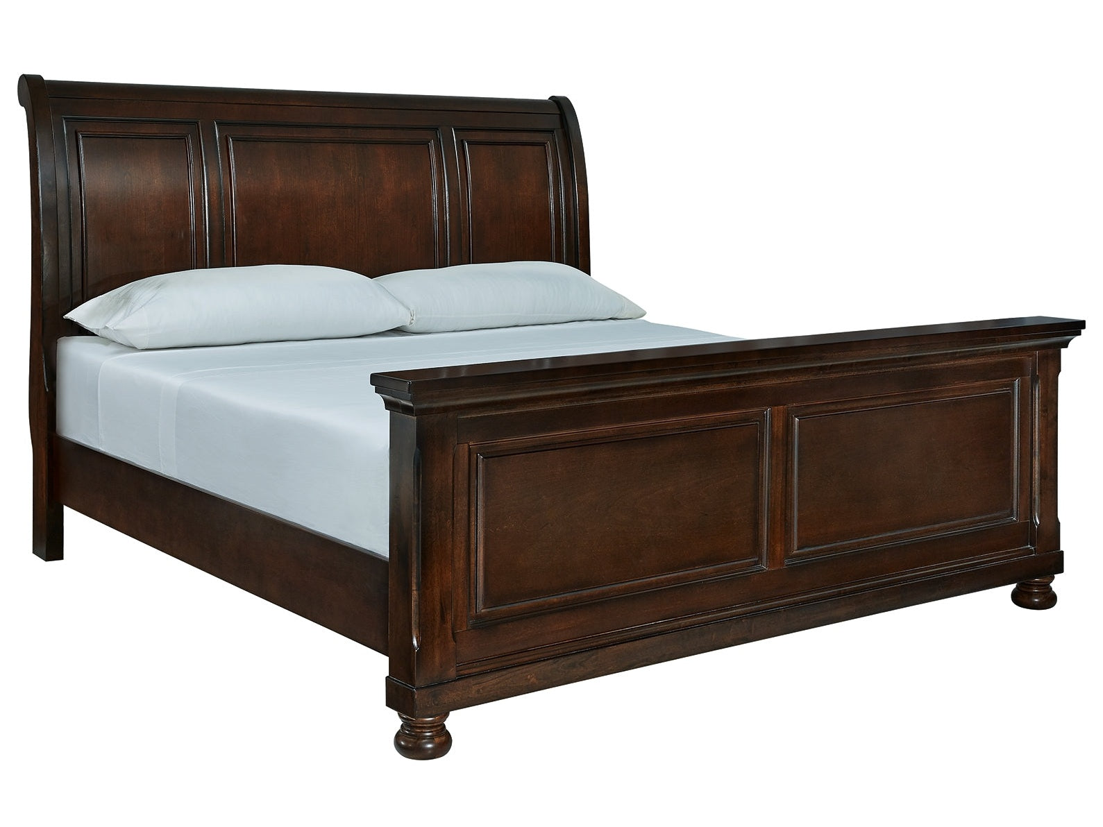 Porter Rustic Brown King Sleigh Bed