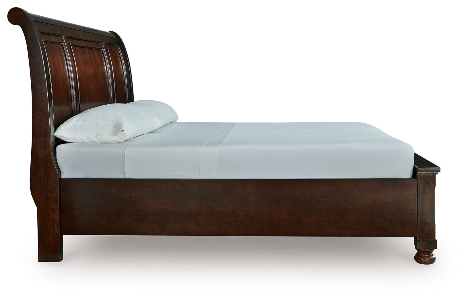 Porter Rustic Brown King Sleigh Storage Bed