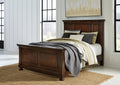 Porter Rustic Brown Queen Panel Bed