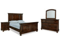 Porter Rustic Queen Panel Bedroom Set, Brown