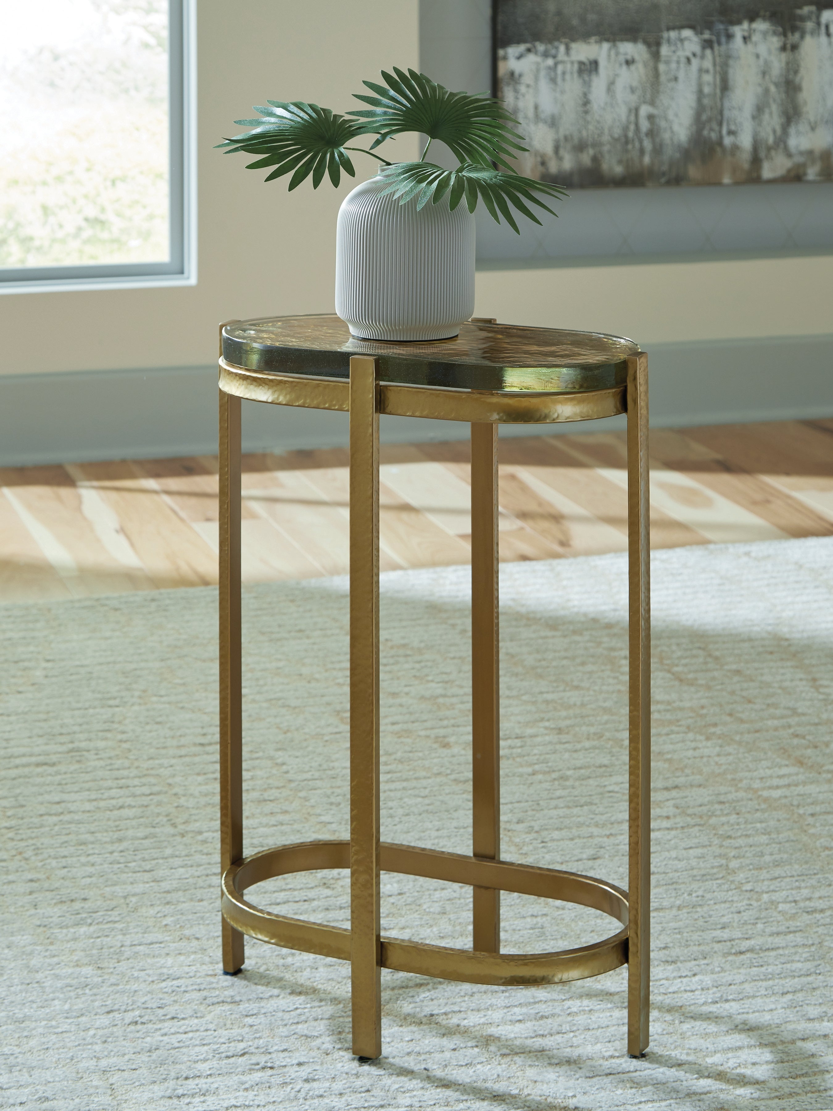 Porterville Gold Accent Table