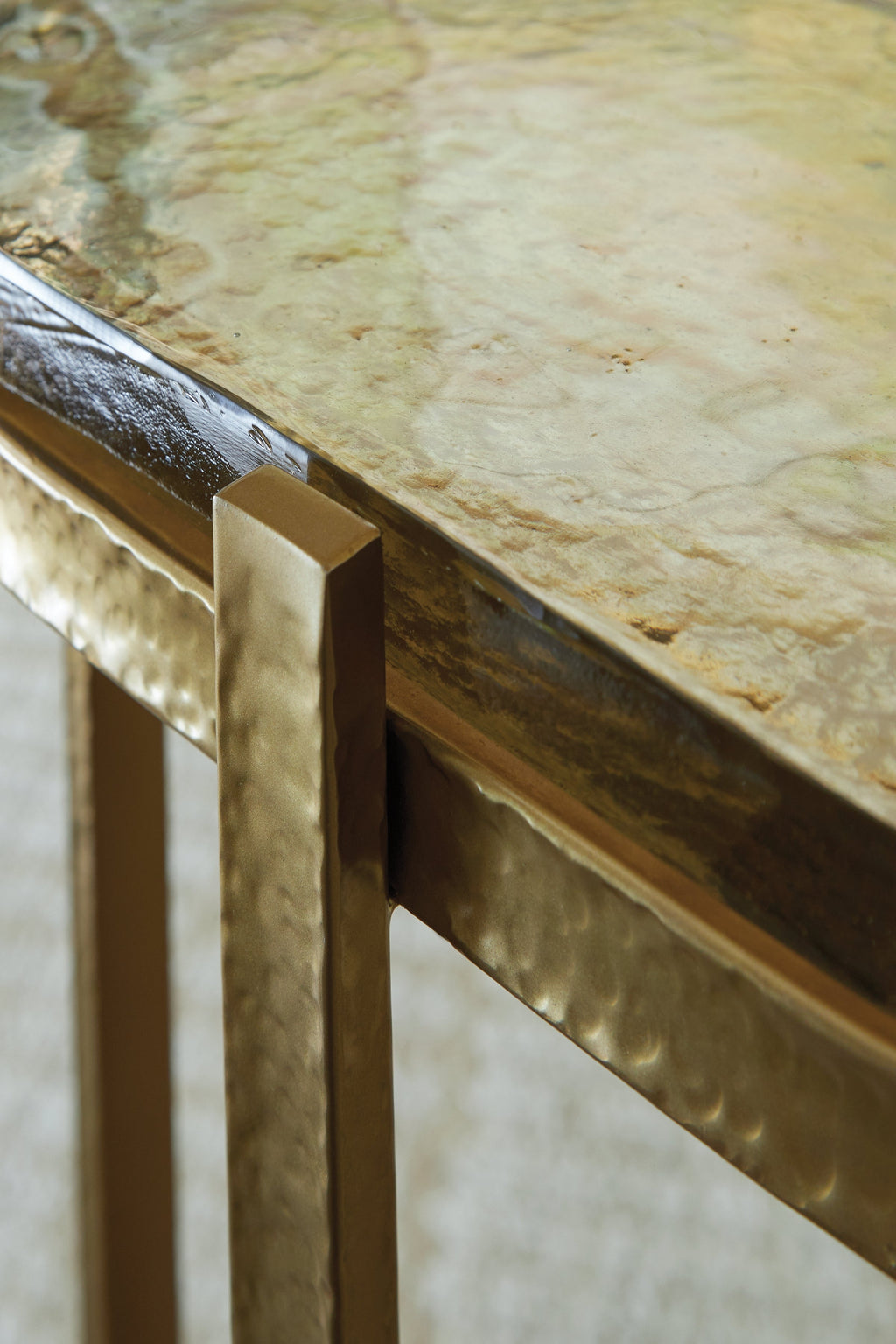 Porterville Gold Accent Table