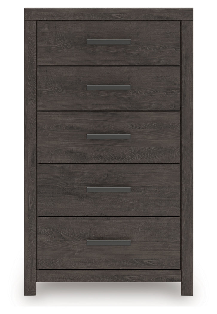Prendonea Charcoal Chest of Drawers