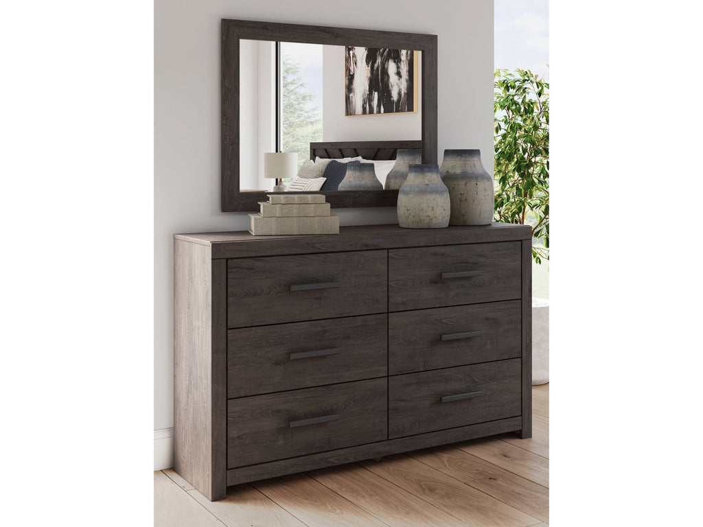 Prendonea Charcoal Dresser & Mirror