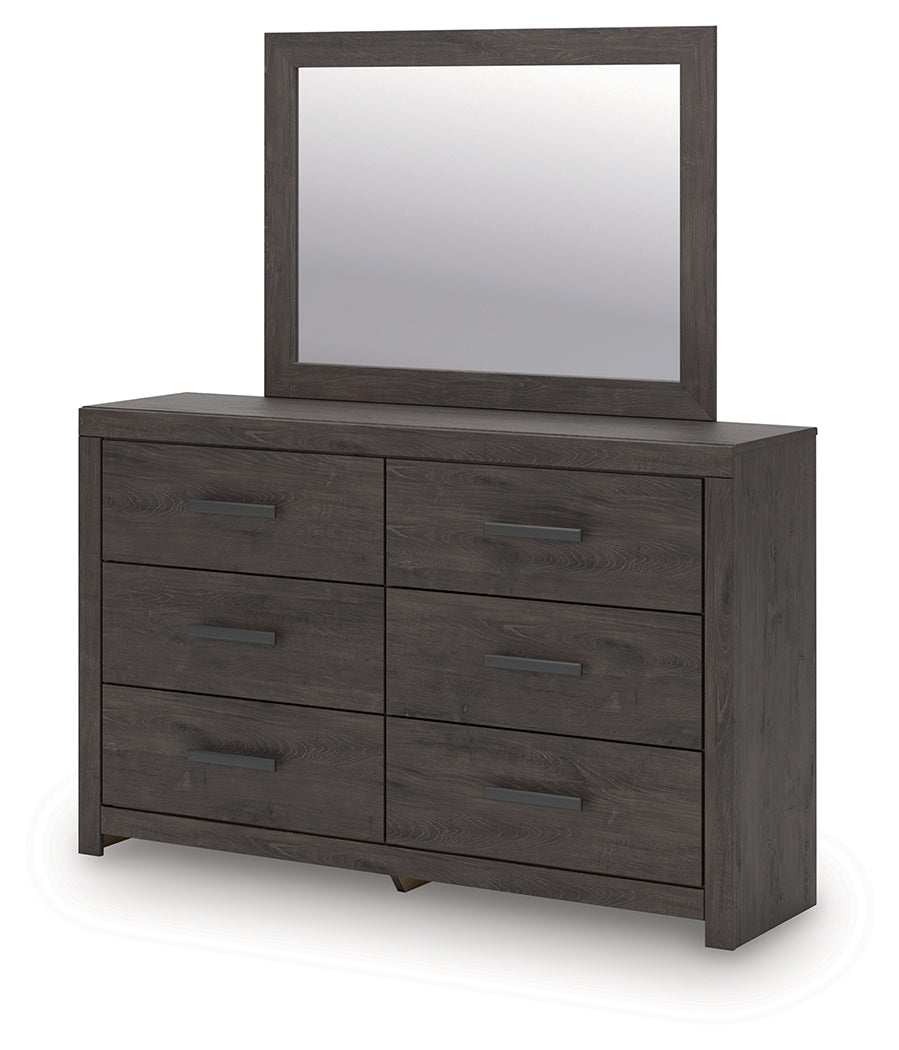 Prendonea Charcoal Dresser & Mirror
