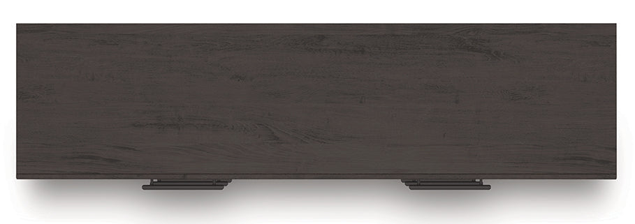 Prendonea Charcoal King Panel Bed, Dresser and 2 Nightstands