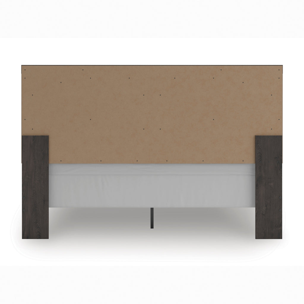 Prendonea Charcoal King Panel Bed, Dresser and Mirror