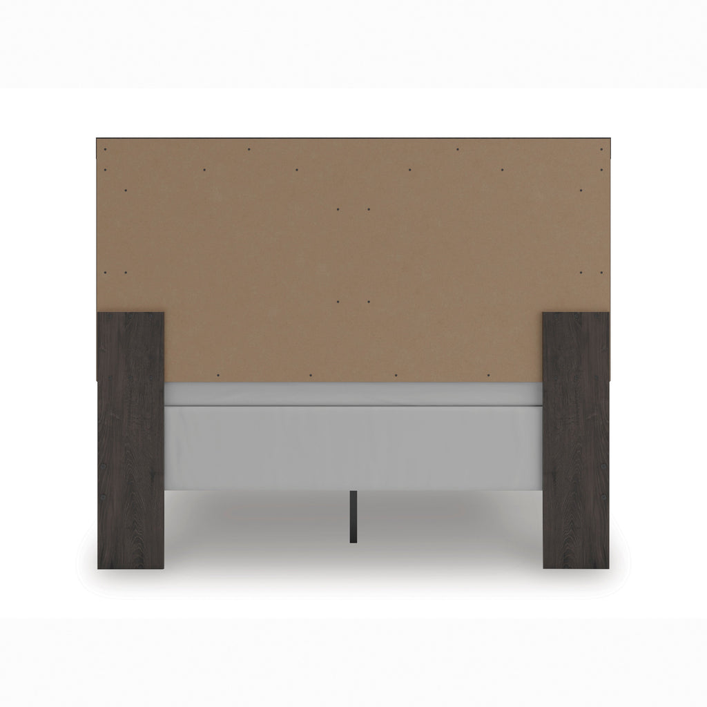 Prendonea Charcoal Queen Panel Bed, Dresser and 2 Nightstands