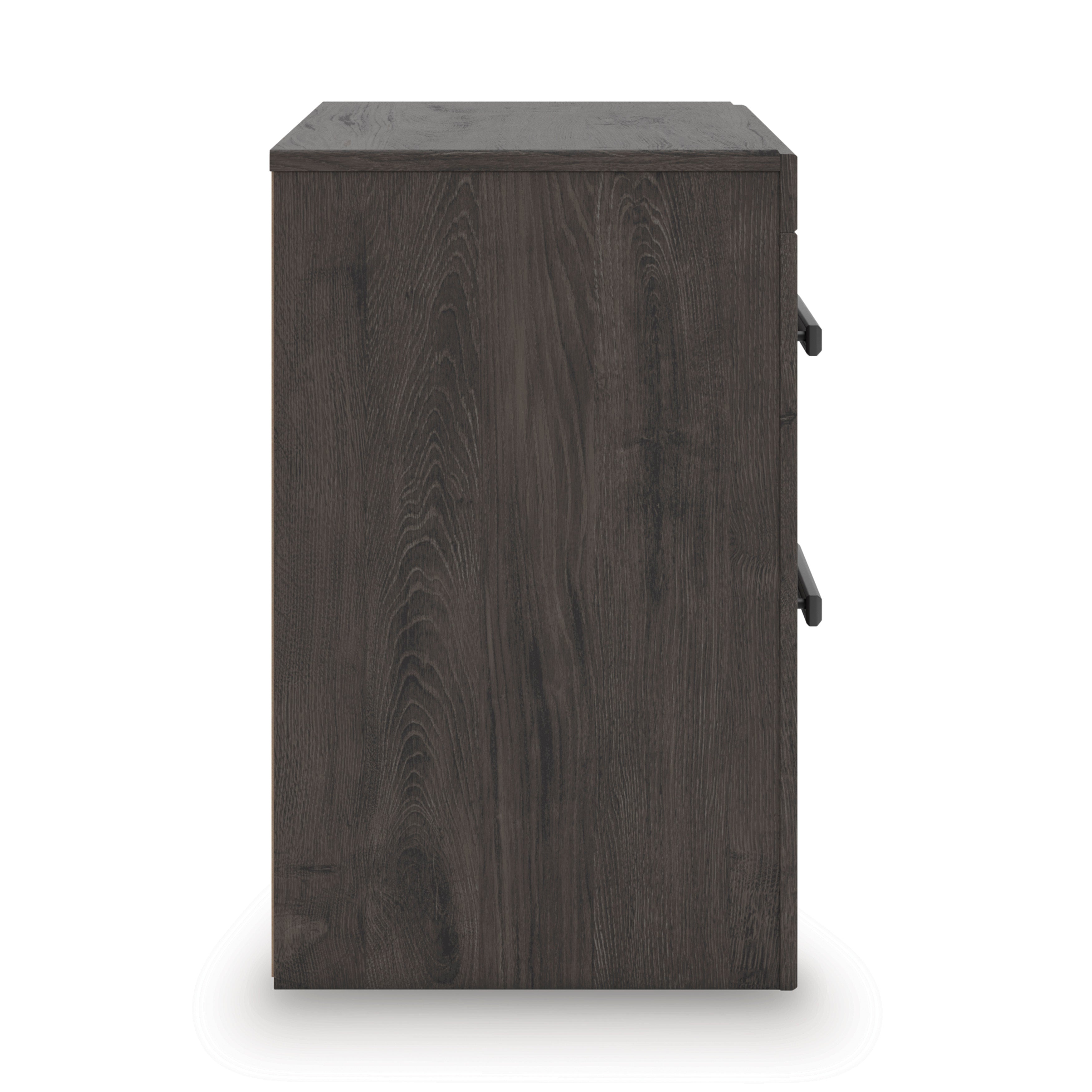 Prendonea Charcoal Full Panel Bed, Dresser and 2 Nightstand