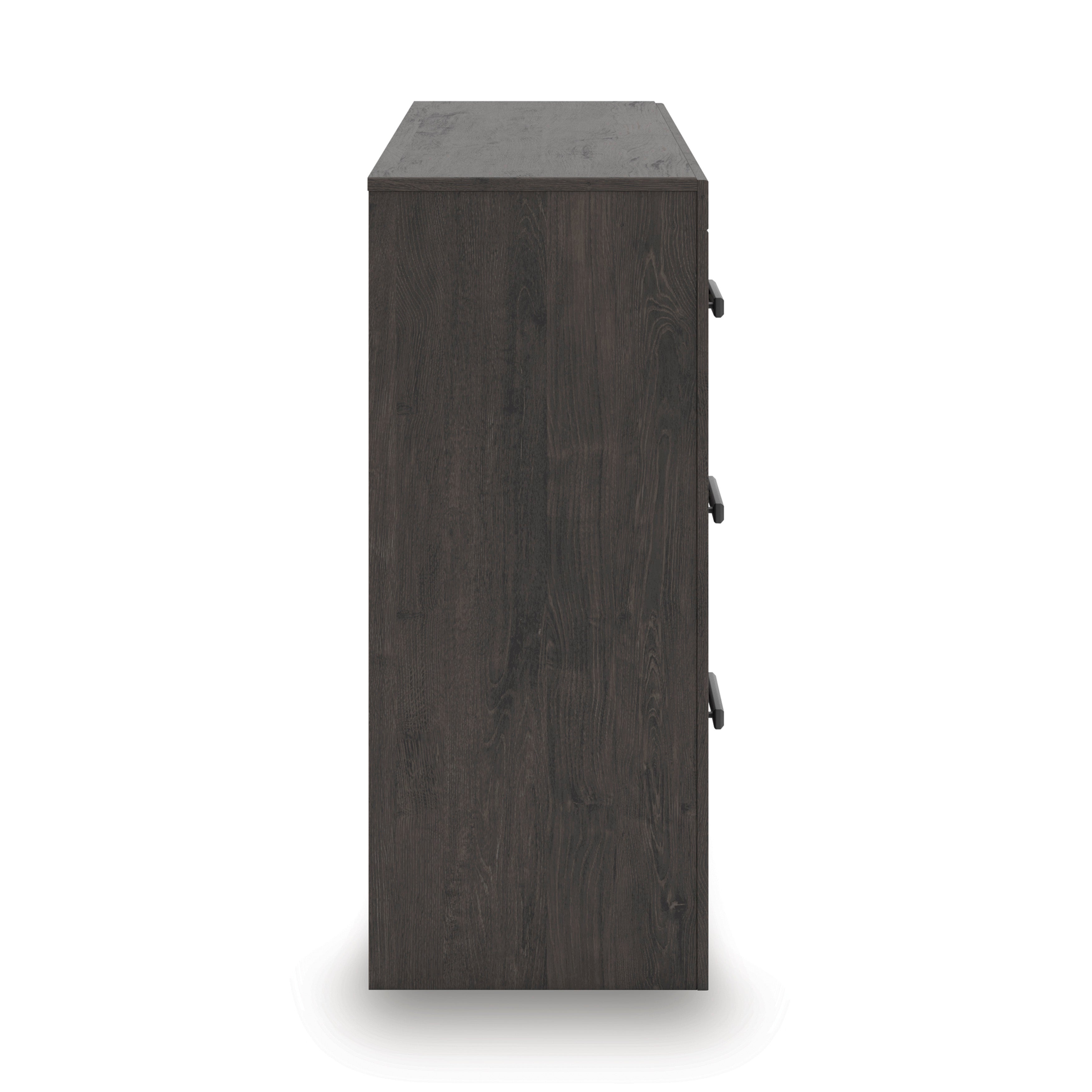 Prendonea Charcoal King Panel Bed, Dresser and Nightstand