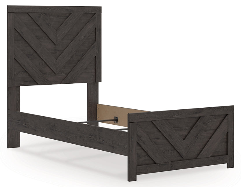 Prendonea Charcoal Twin Panel Youth Bed