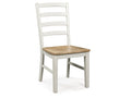 Purlaney Antique White/Natural Dining Room Side Chair (Set of 2)