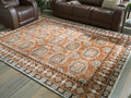 Qaabiz Sienna/Ivory/Black Large Rug
