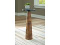 Quinndon Brown/Black Accent Table