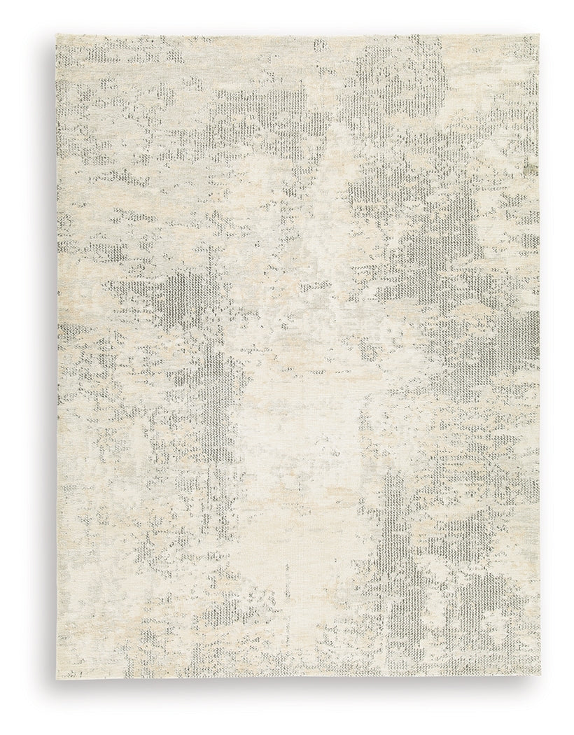 Raif Gray/White/Cream Large Rug
