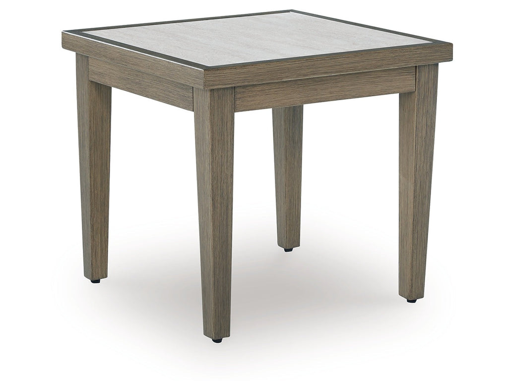 Rainier Ranch Brown/Beige Outdoor End Table