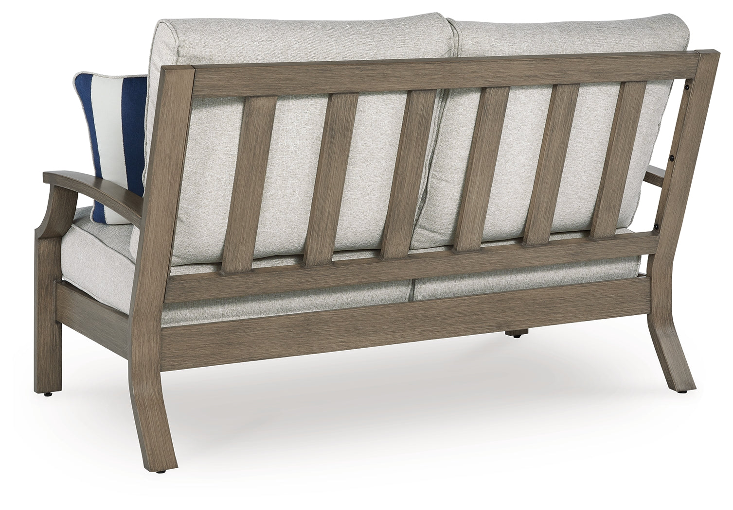 Rainier Ranch Brown/Beige Outdoor Loveseat with Cushion