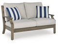 Rainier Ranch Brown/Beige Outdoor Loveseat with Cushion