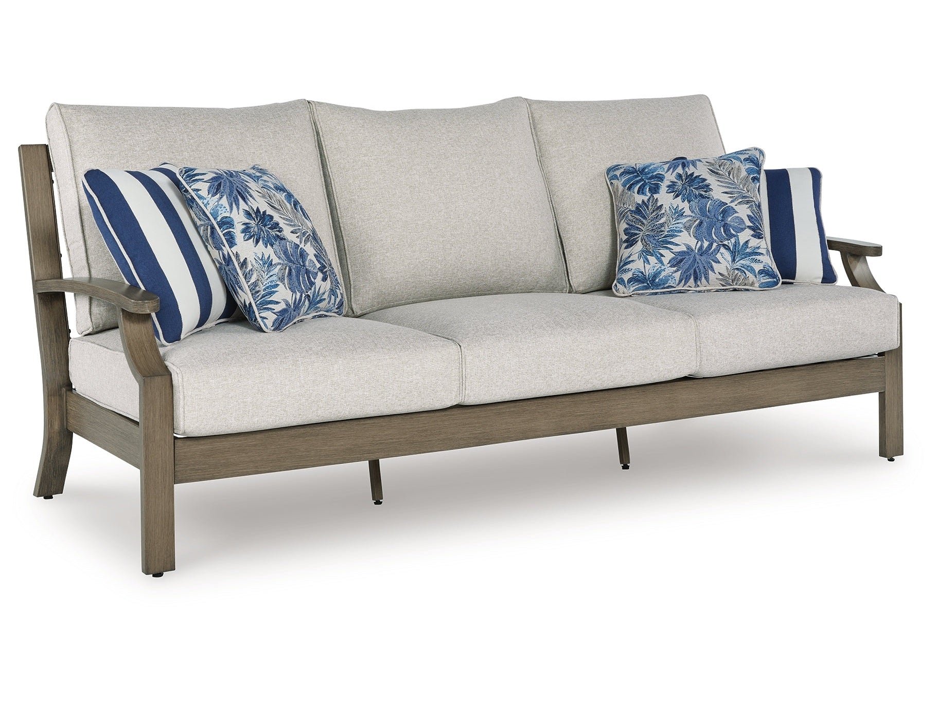 Rainier Ranch Brown/Beige Outdoor Sofa with Cushion