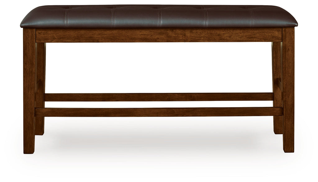 Ralene Medium Brown DBL Counter UPH Bench (1/CN)