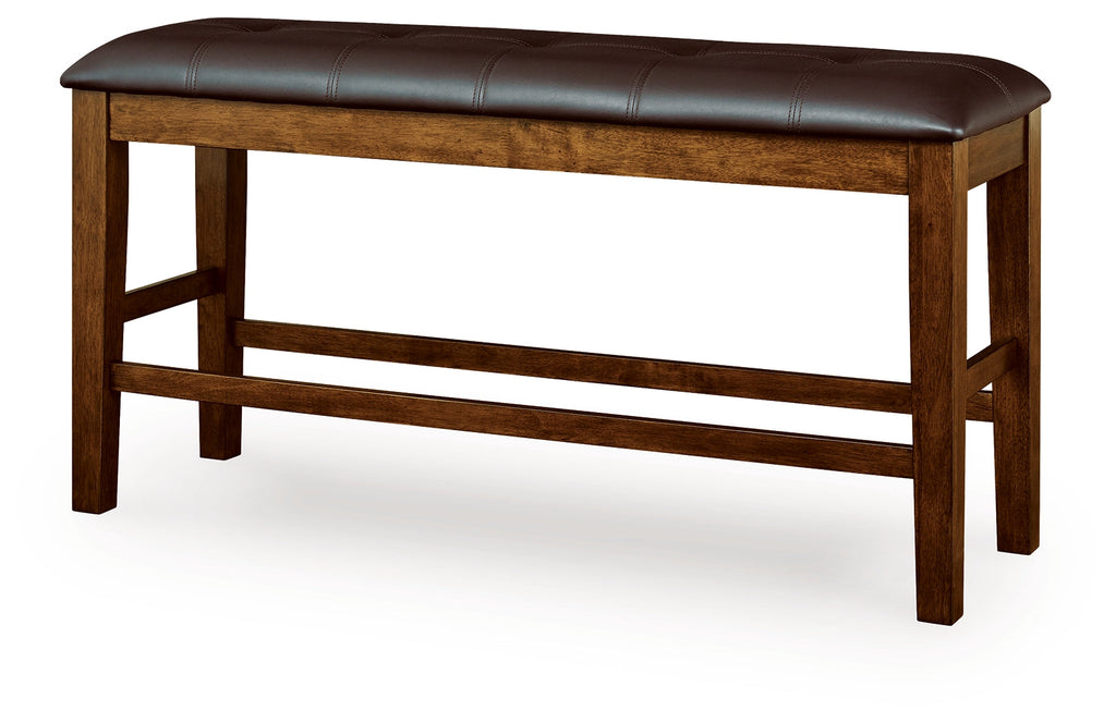 Ralene Medium Brown DBL Counter UPH Bench (1/CN)