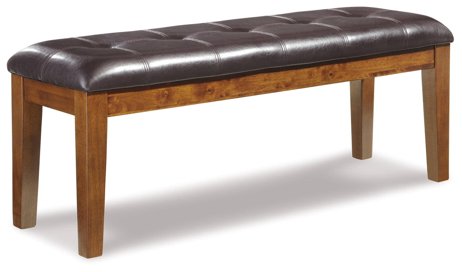Ralene Medium Brown Dining Table and 6 Chairs and Bench