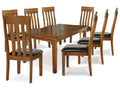 Ralene Medium Brown Dining Table and 8 Chairs
