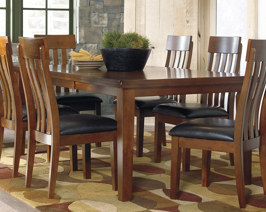 Ralene Medium Brown Dining Table w/ Butterfly Extension