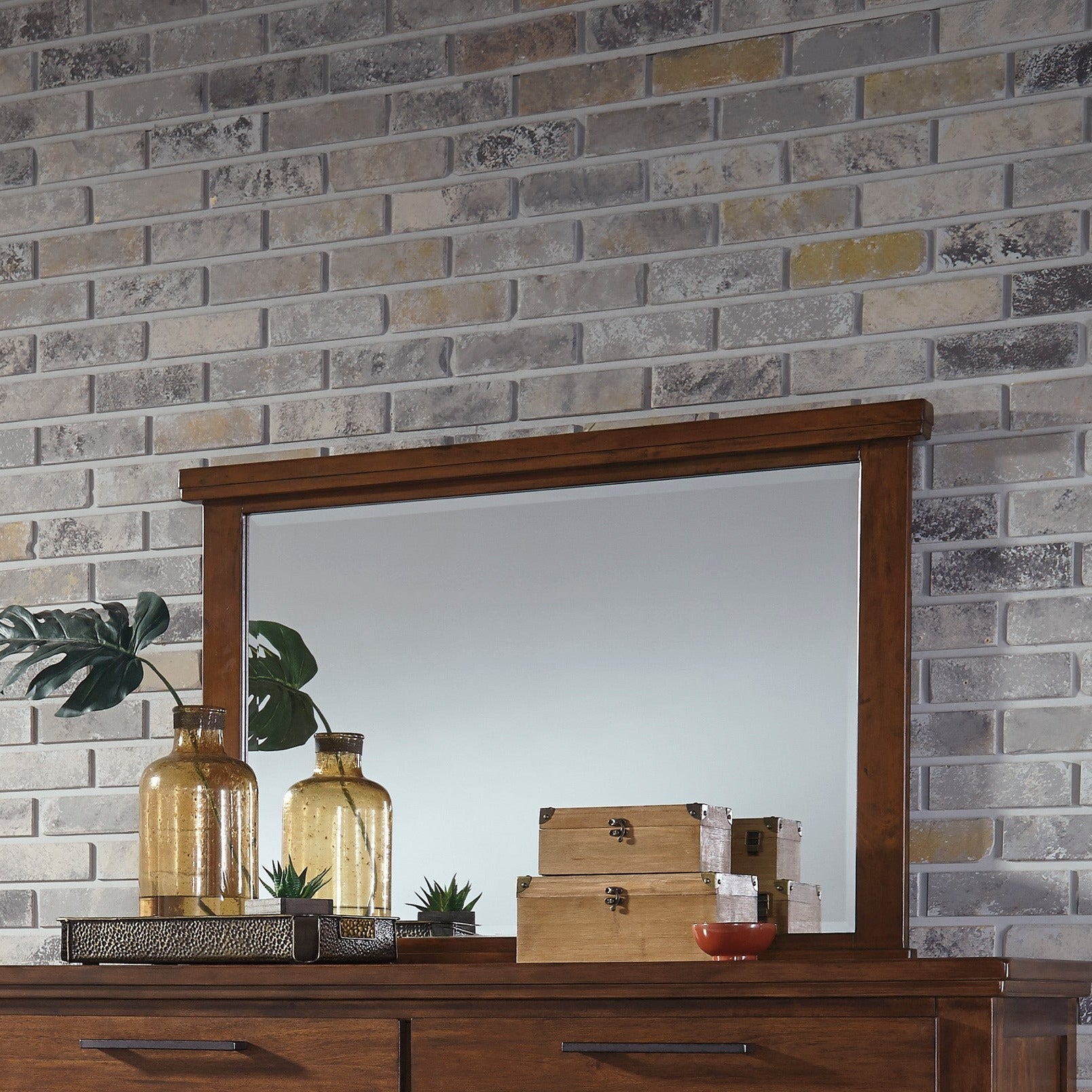Ralene Medium Brown Mirror