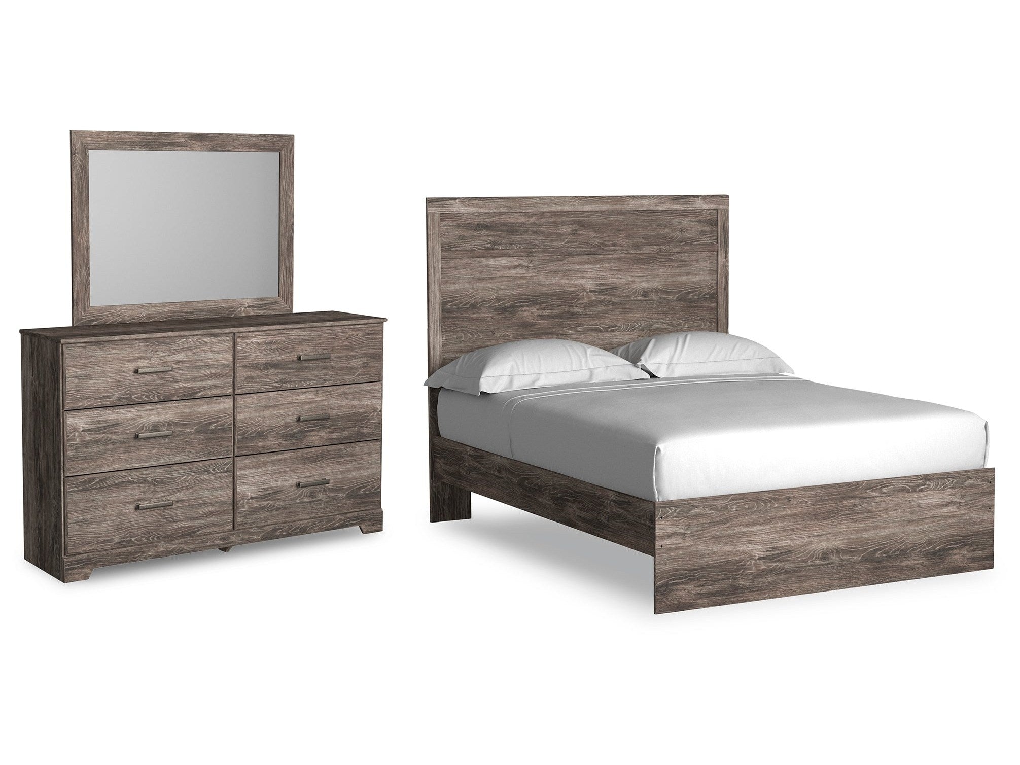 Ralinksi Full Panel Bedroom Set with Dresser and Mirror