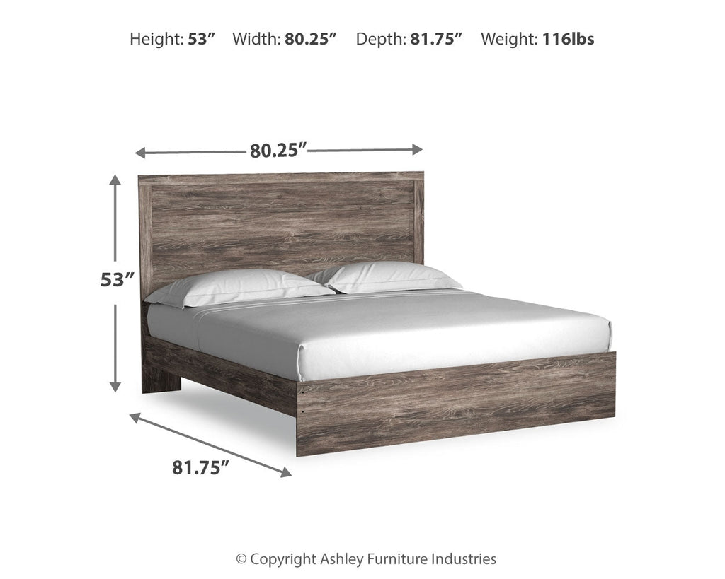 Ralinksi Gray King Panel Bed