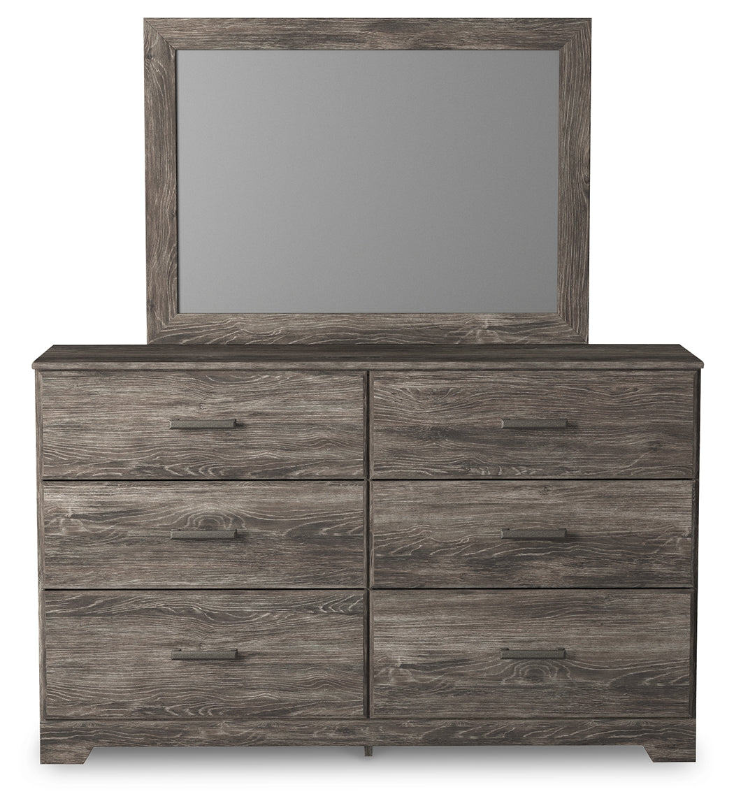 Ralinksi Gray Queen Panel Bed & Dresser & Mirror & & Nightstand