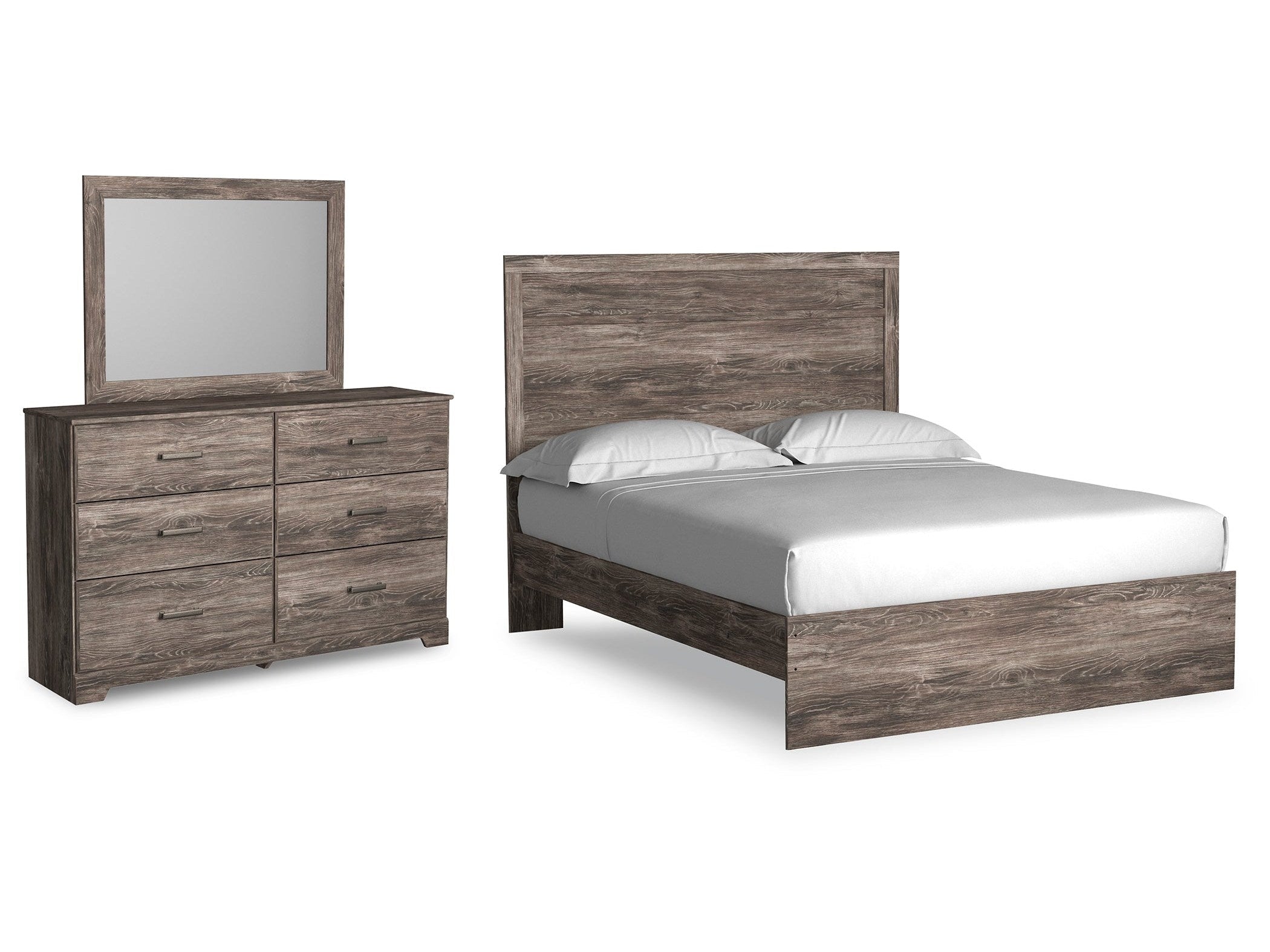 Ralinksi Queen Panel Bedroom Set with Dresser and Mirror